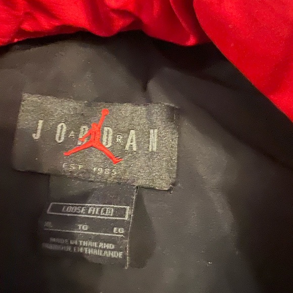 XL Nike Michael Jordan Full Zip Jacket Men's Hoodie Hooded Winter Retro Black - Picture 8 of 16